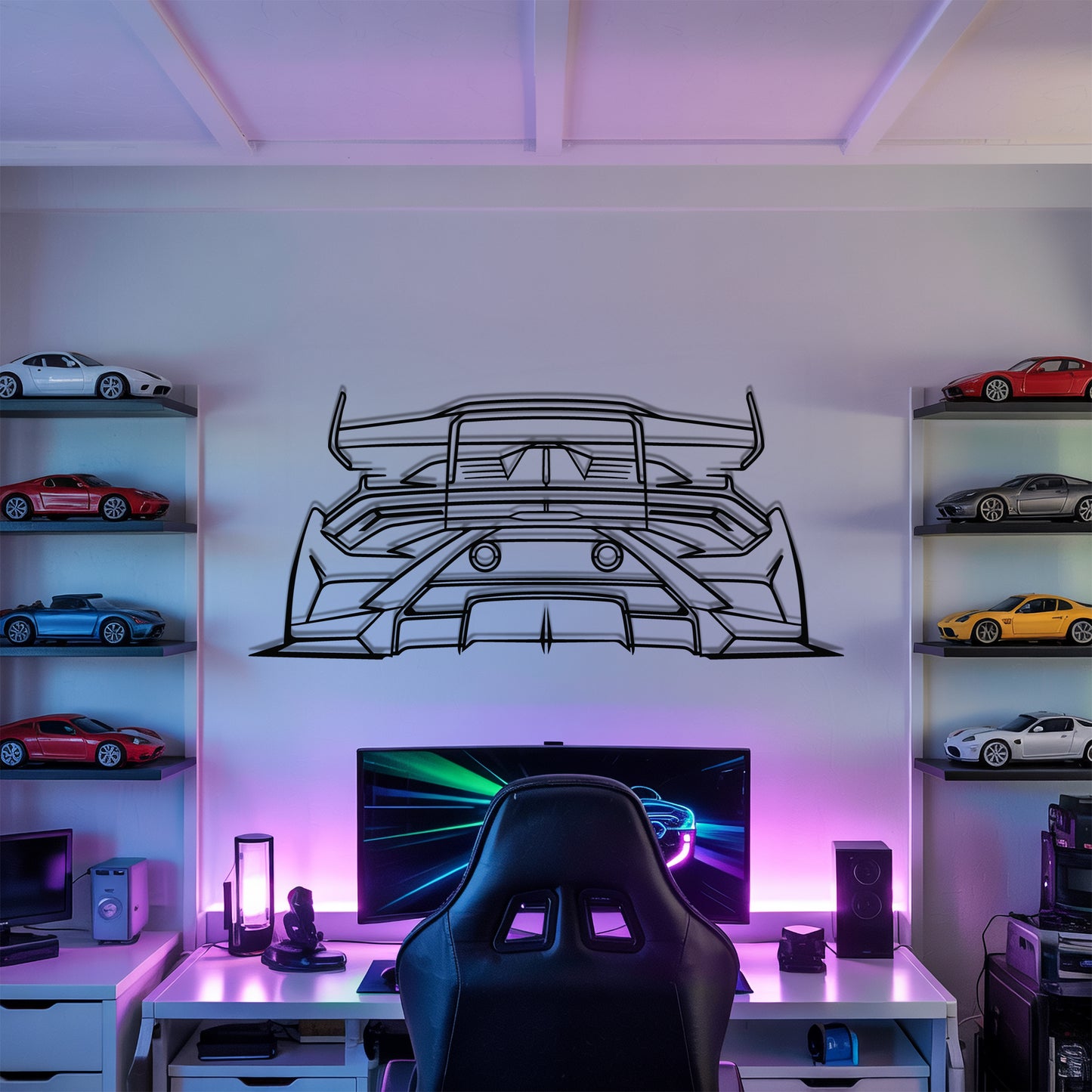 Huracan STO Back - Metal Wall Art
