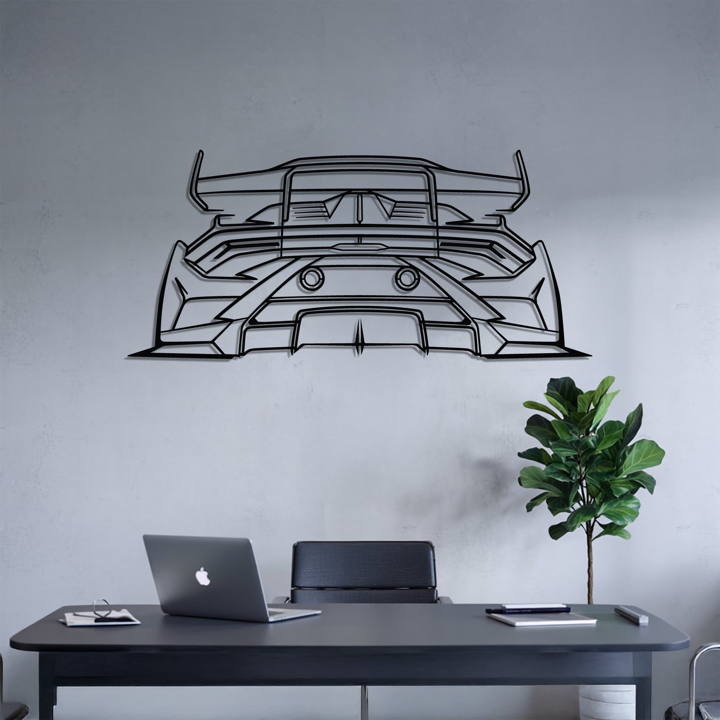 Huracan STO Back - Metal Wall Art