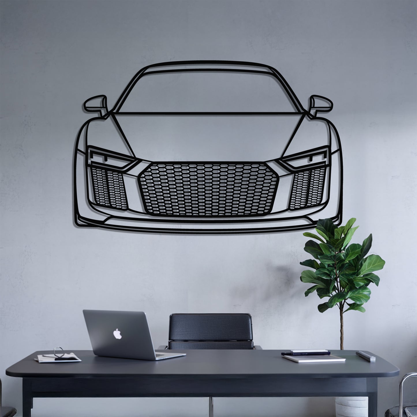 R8 V10 Plus (Gen 2) Front - Metal Wall Art