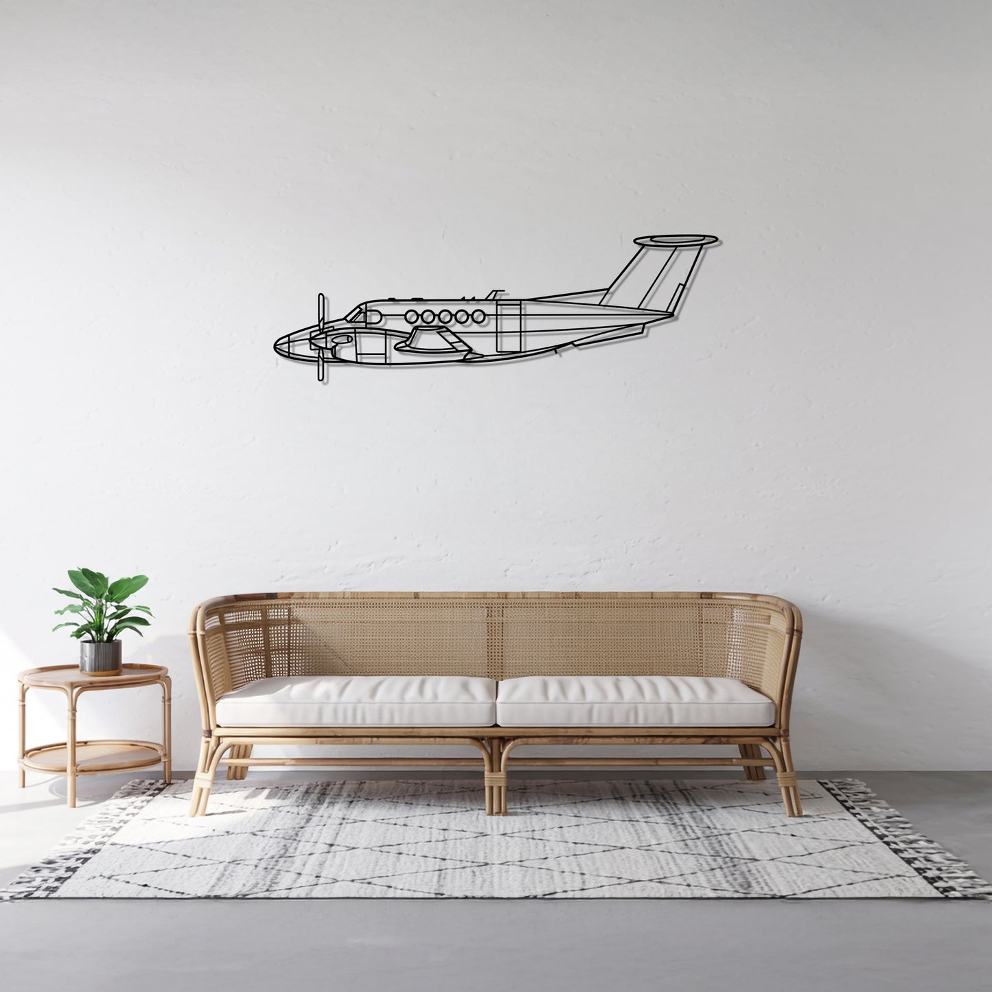 King Air B200 - Metal Wall Art