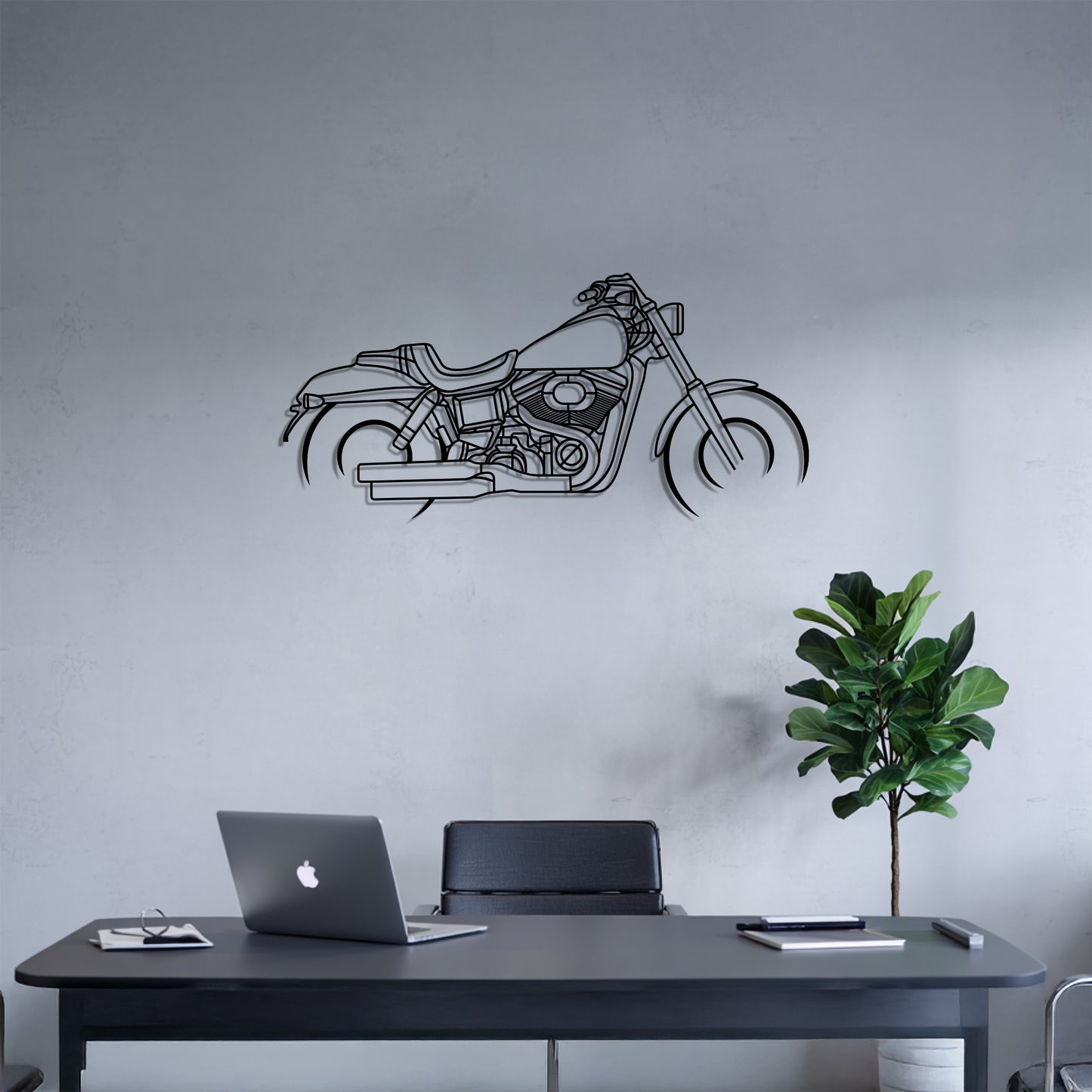 Fat Bob - Metal Wall Art