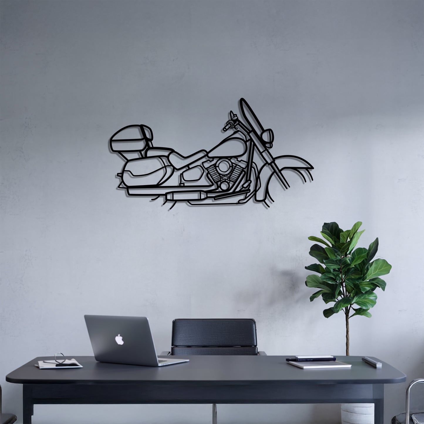 Softail Deluxe - Metal Wall Art