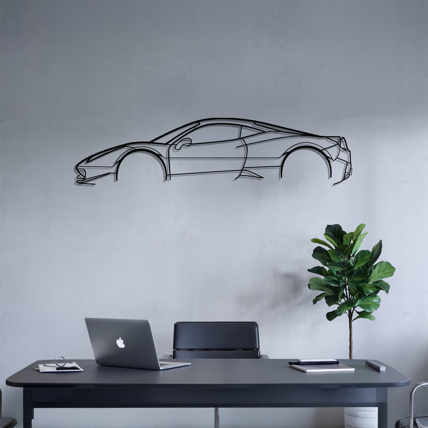 458 Italia - Metal Wall Art
