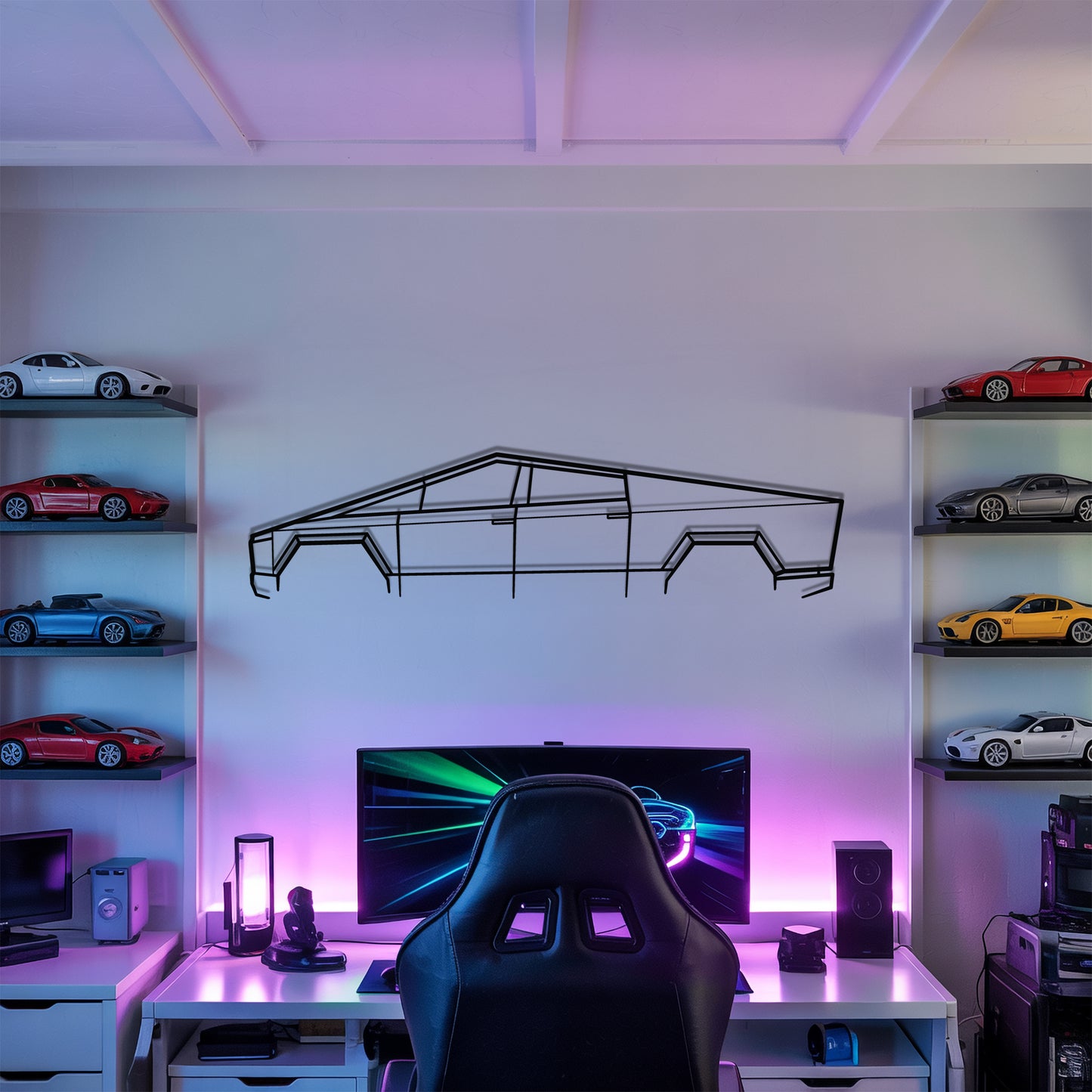 Cybertruck - Metal Wall Art