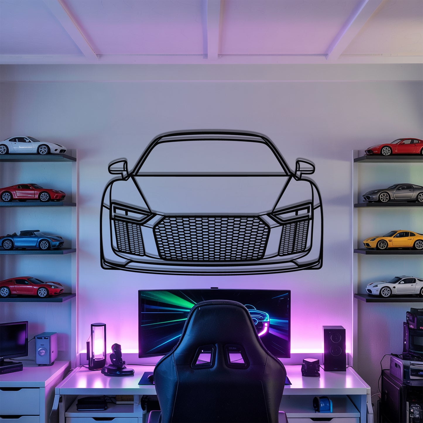R8 V10 Plus (Gen 2) Front - Metal Wall Art