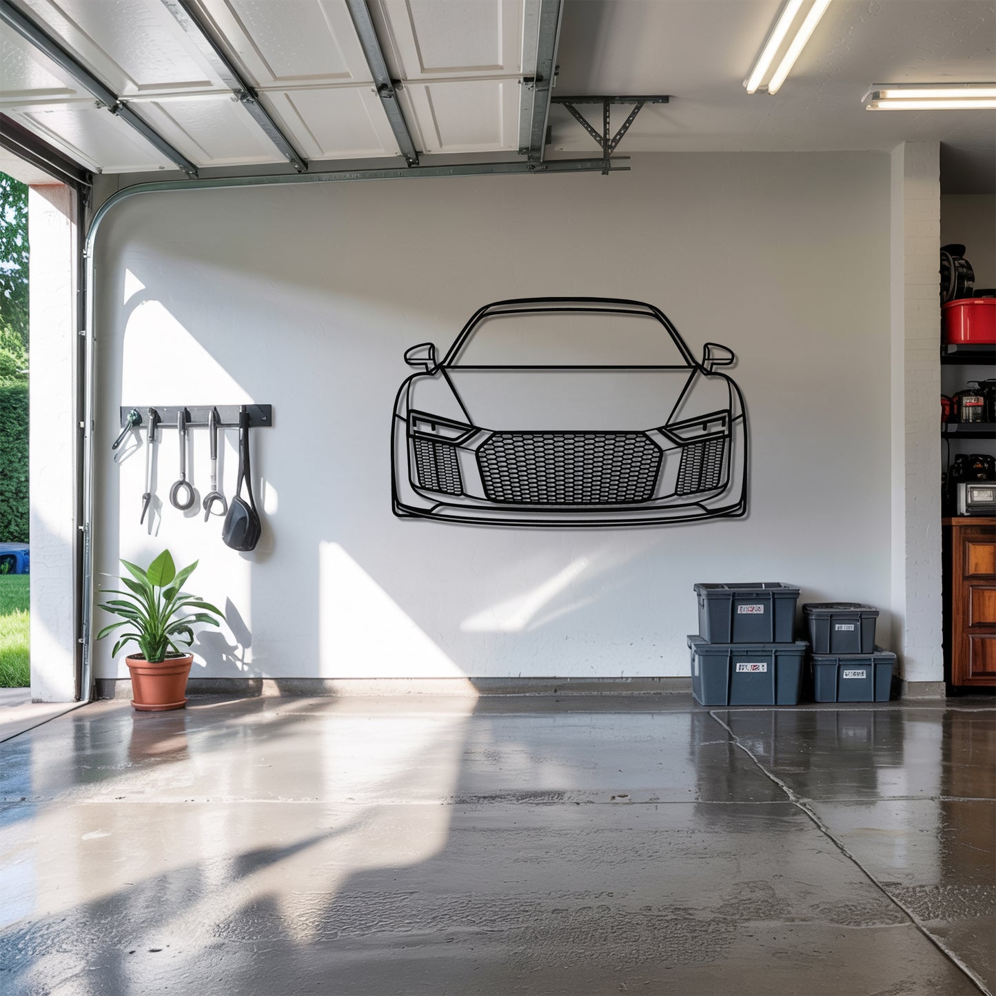 R8 V10 Plus (Gen 2) Front - Metal Wall Art