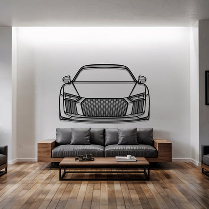 R8 V10 Plus (Gen 2) Front - Metal Wall Art