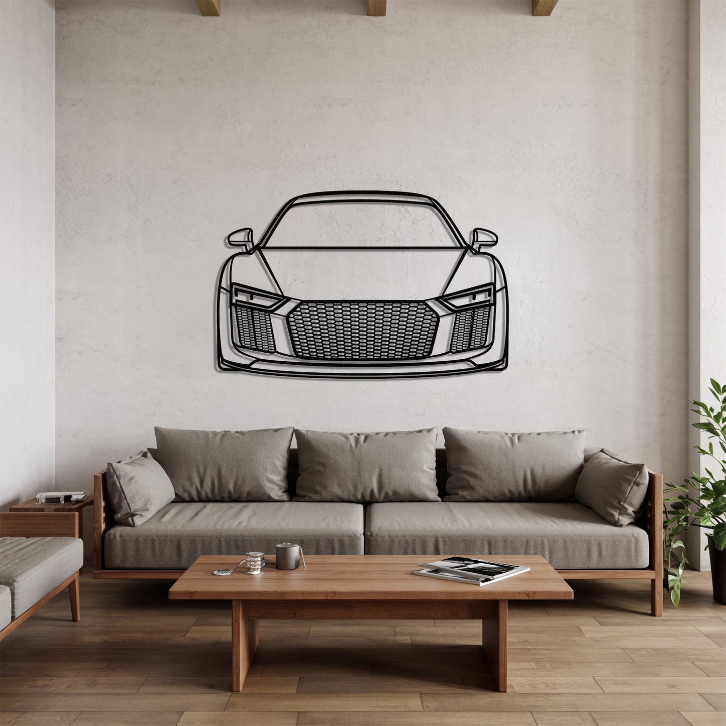 R8 V10 Plus (Gen 2) Front - Metal Wall Art