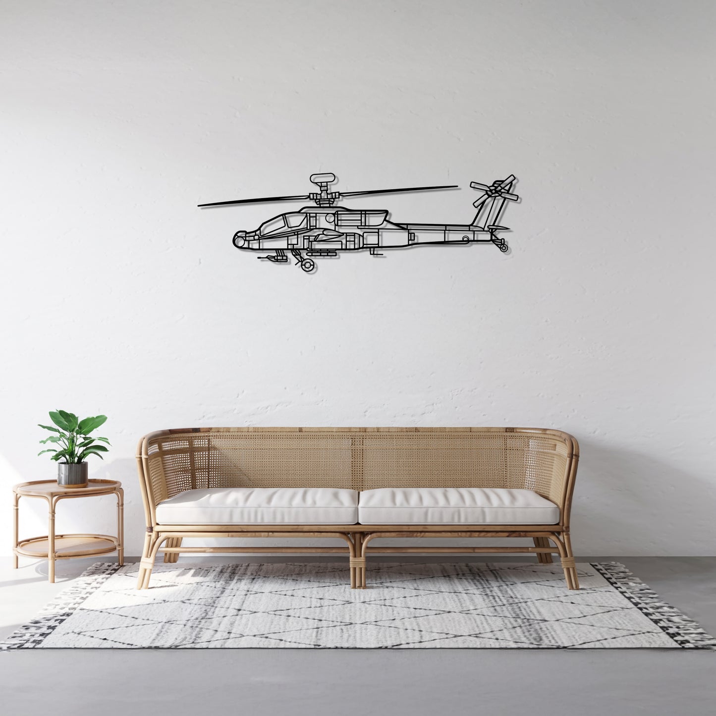 AH-64D Apache - Metal Wall Art