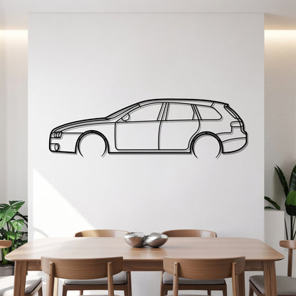 Alfa 159 SW Detailed - Car Metal Silhouette Wall Art - Car Enthusiast Gift - Laser-cut Garage Decor