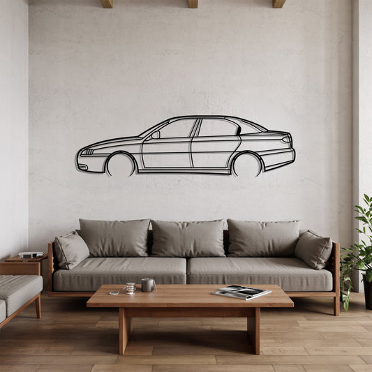 Alfa 166 Detailed - Car Metal Silhouette Wall Art - Car Enthusiast Gift - Laser-cut Garage Decor