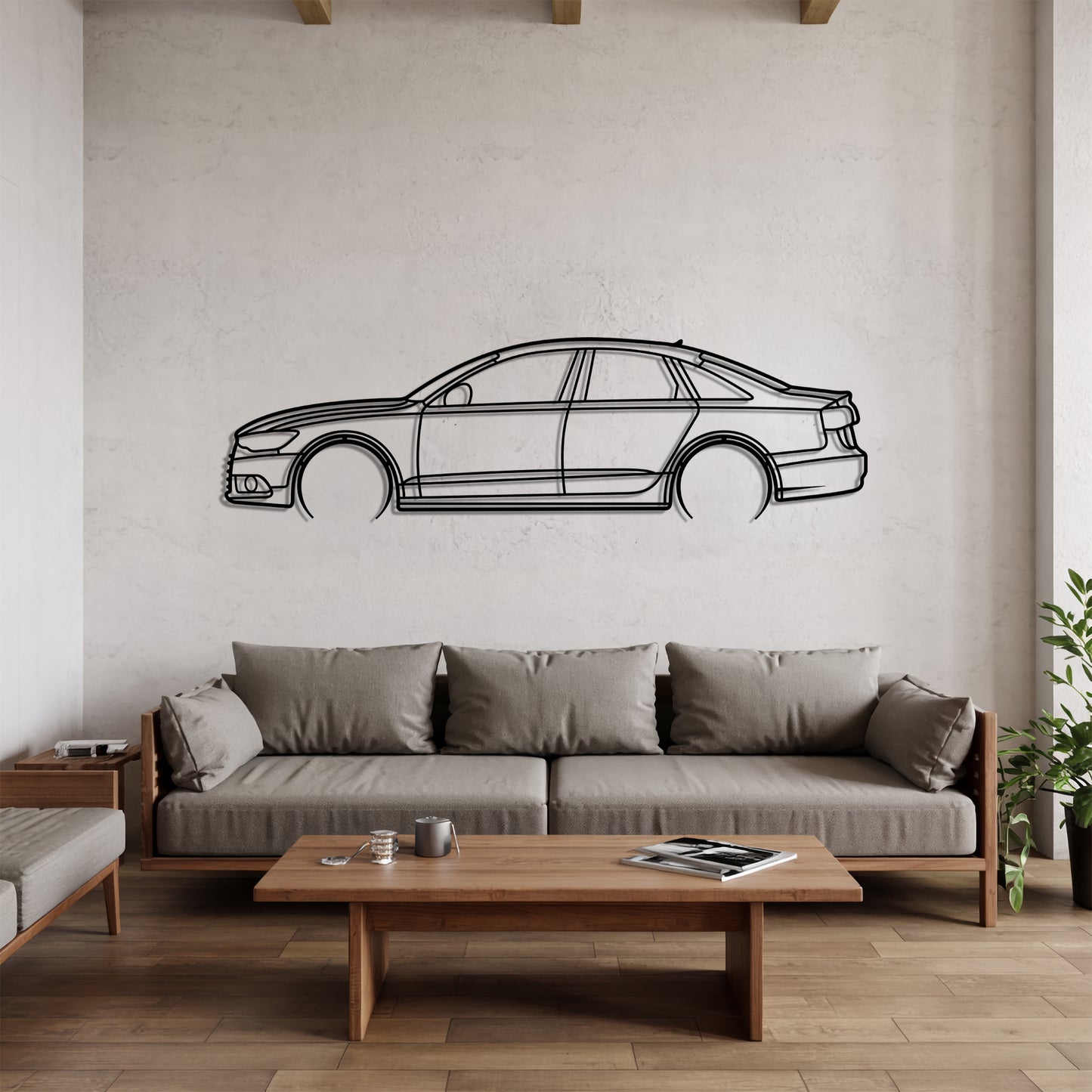 A6 C7 Detailed - Car Metal Silhouette Wall Art - Car Enthusiast Gift - Laser-cut Garage Decor