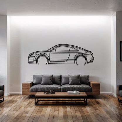 TT mk2 Detailed - Car Metal Silhouette Wall Art - Car Enthusiast Gift - Laser-cut Garage Decor