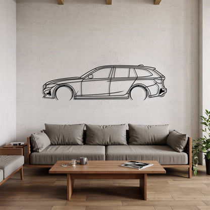 G21 Touring Detailed - Car Metal Silhouette Wall Art - Car Enthusiast Gift - Laser-cut Garage Decor