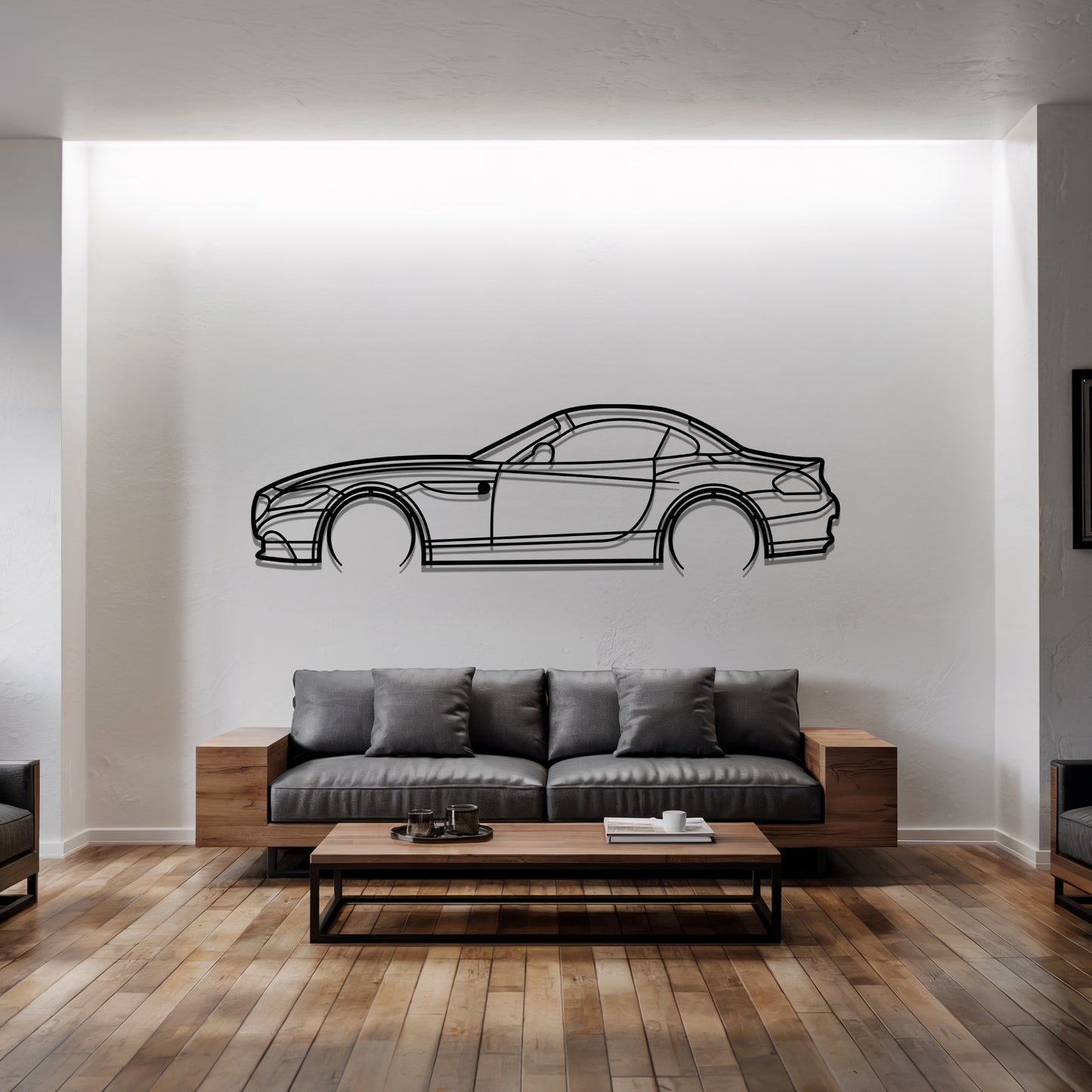 Z4 E89 Detailed - Car Metal Silhouette Wall Art - Car Enthusiast Gift - Laser-cut Garage Decor