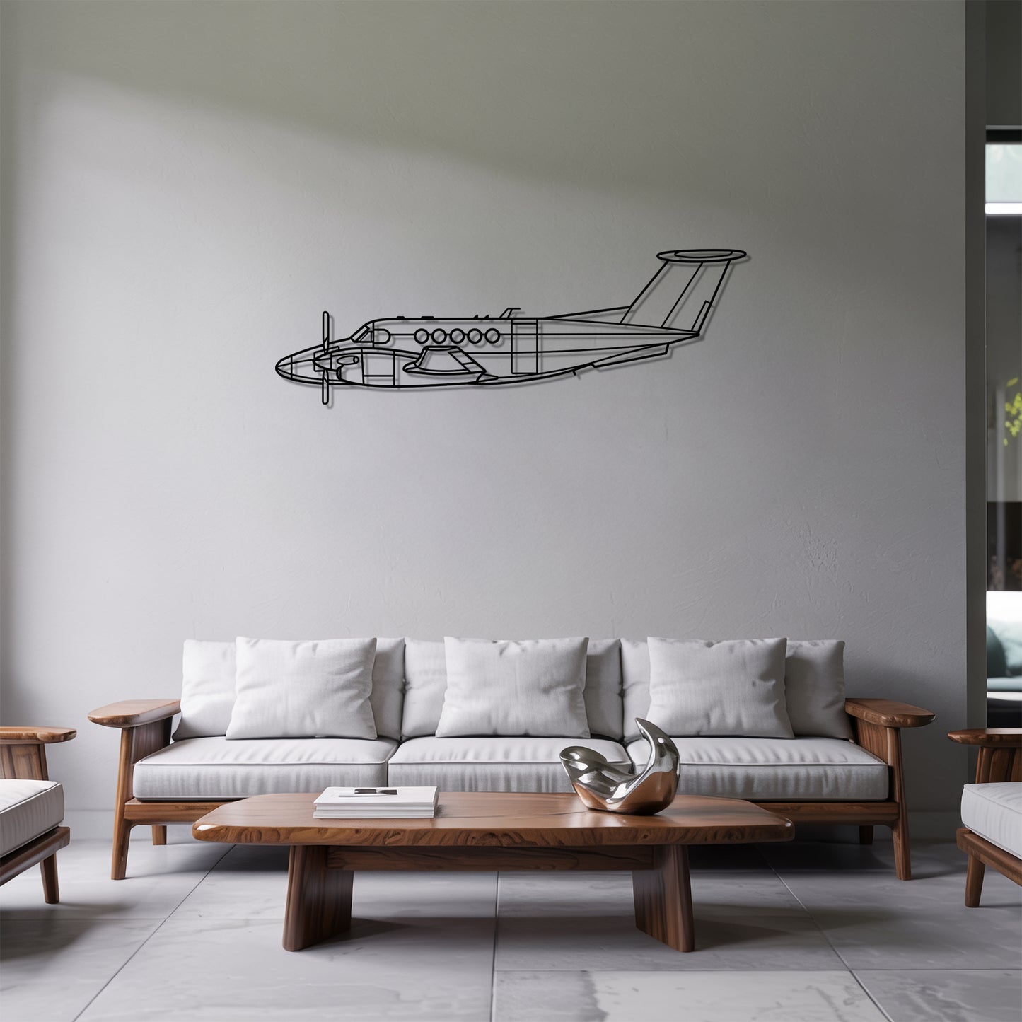 King Air B200 - Metal Wall Art