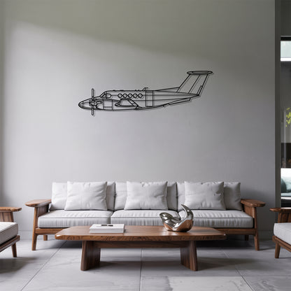 King Air B200 - Metal Wall Art