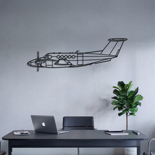 King Air B200 - Metal Wall Art