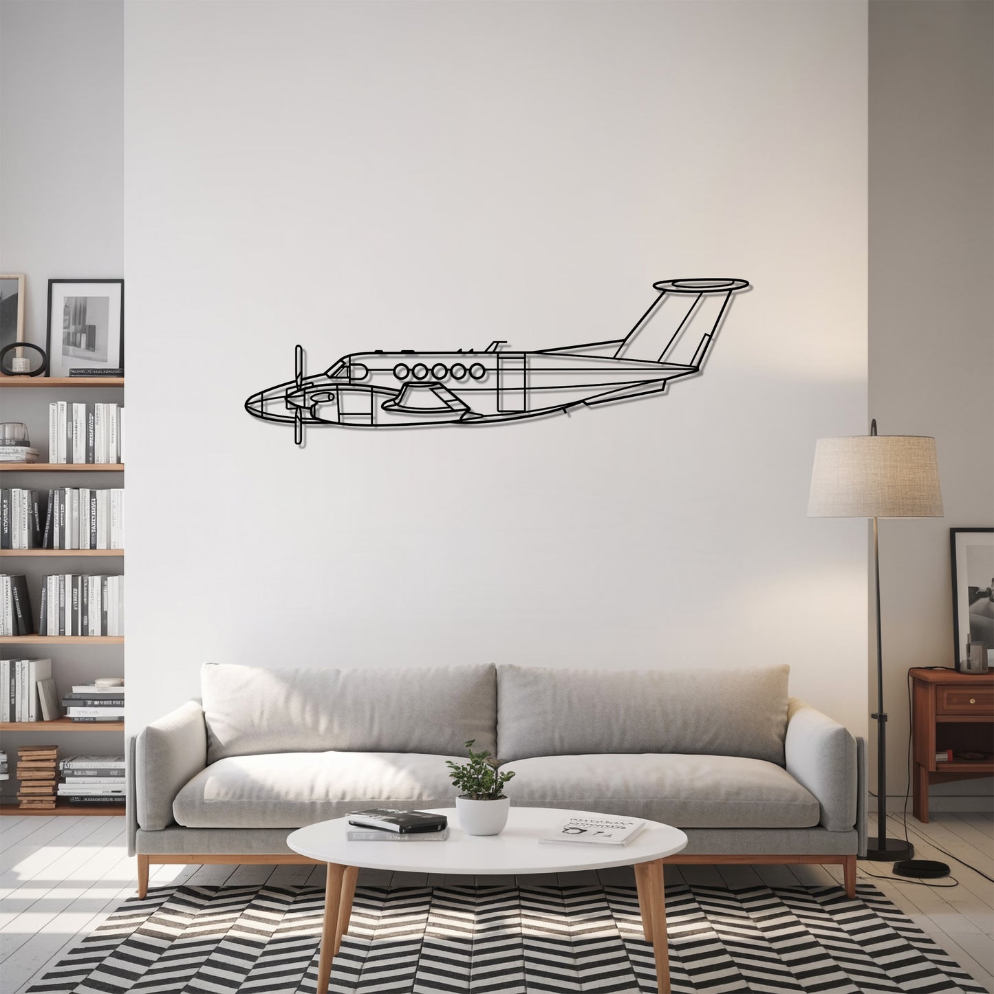 King Air B200 - Metal Wall Art