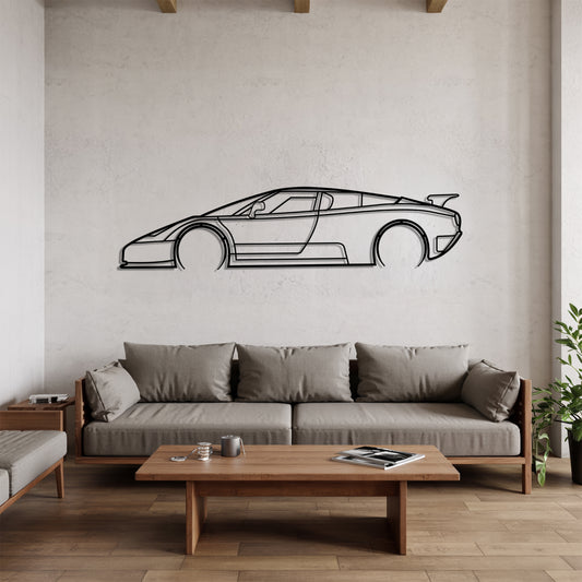 EB 110 Detailed - Car Metal Silhouette Wall Art - Car Enthusiast Gift - Laser-cut Garage Decor