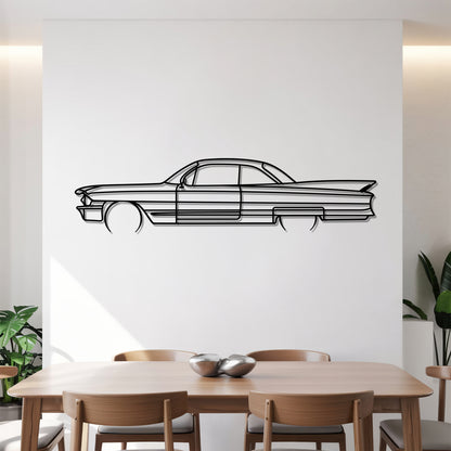 Coupe de Ville 1961 Detailed - Car Metal Silhouette Wall Art - Car Enthusiast Gift - Laser-cut Garage Decor