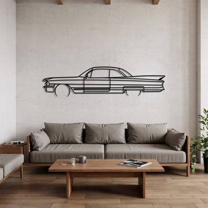 Coupe de Ville 1961 Detailed - Car Metal Silhouette Wall Art - Car Enthusiast Gift - Laser-cut Garage Decor