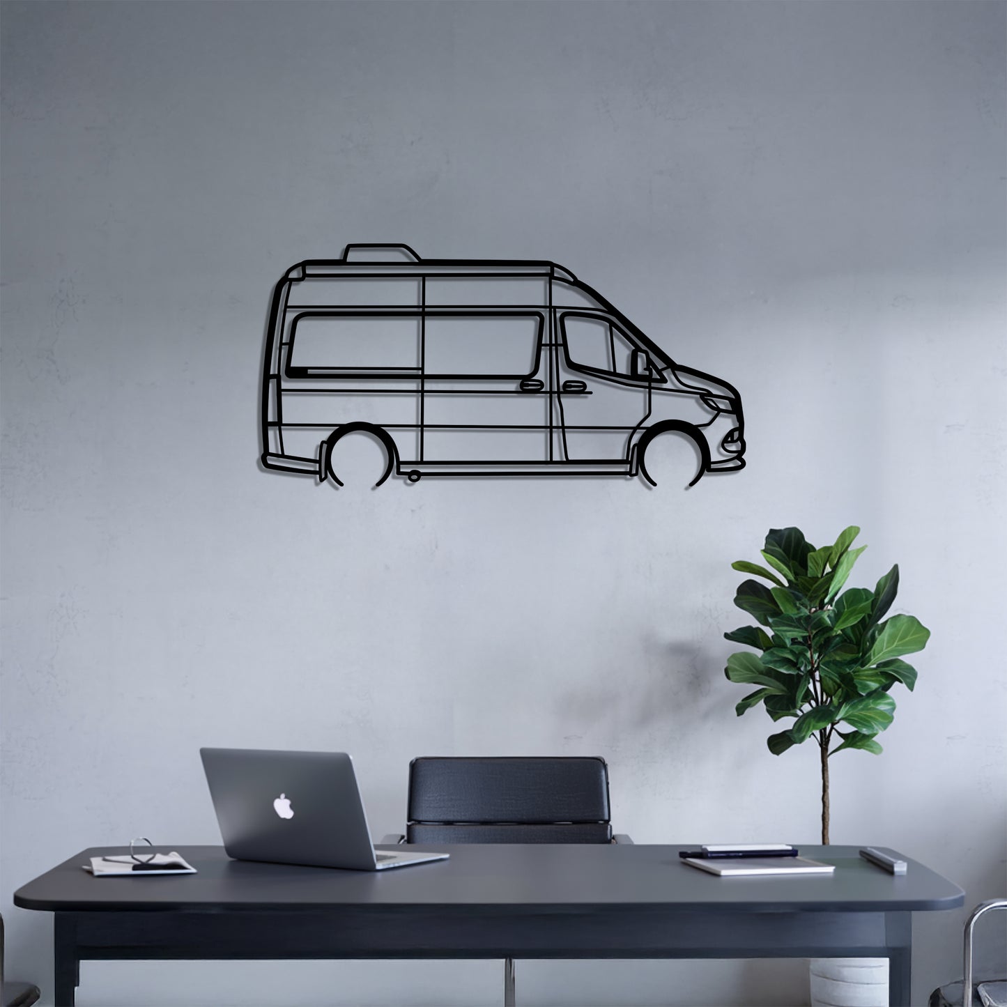 Interstate 19 - Camper/RV Silhouette - Motorhome Metal Wall Art - Laser-Cut Camping Decor - Road Trip Life