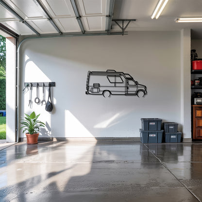 Concouerse E-350 - Camper/RV Silhouette - Motorhome Metal Wall Art - Laser-Cut Camping Decor - Road Trip Life