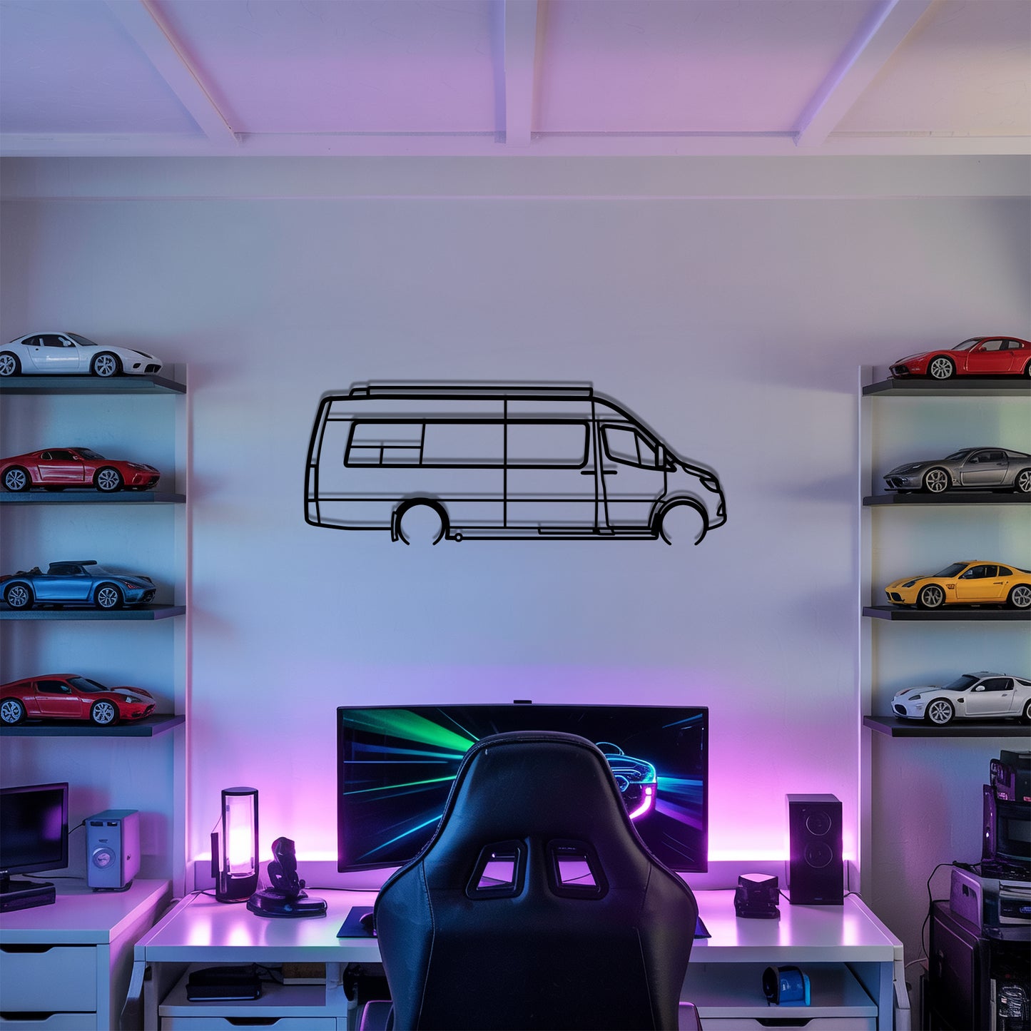 Galleria 24 - Camper/RV Silhouette - Motorhome Metal Wall Art - Laser-Cut Camping Decor - Road Trip Life