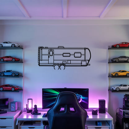 Rockwood Mini Lite 2511S - Camper/RV Silhouette - Motorhome Metal Wall Art - Laser-Cut Camping Decor - Road Trip Life