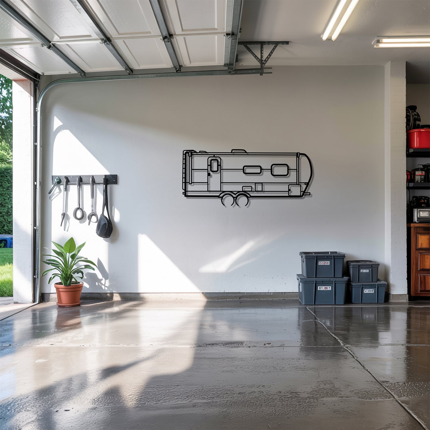 Rockwood Mini Lite 2511S - Camper/RV Silhouette - Motorhome Metal Wall Art - Laser-Cut Camping Decor - Road Trip Life