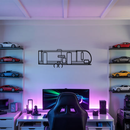 Salem 26DBUD - Camper/RV Silhouette - Motorhome Metal Wall Art - Laser-Cut Camping Decor - Road Trip Life