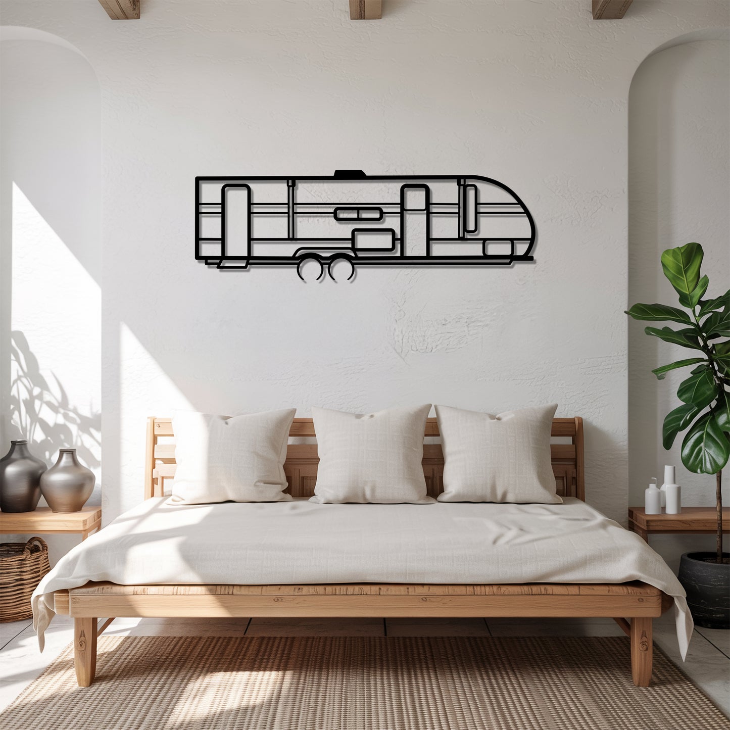 Wildwood X-Lite 263BHXL - Camper/RV Silhouette - Motorhome Metal Wall Art - Laser-Cut Camping Decor - Road Trip Life