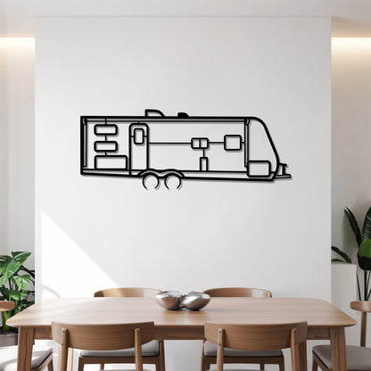 Imagine 2400BH - Camper/RV Silhouette - Motorhome Metal Wall Art - Laser-Cut Camping Decor - Road Trip Life