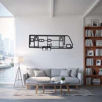 Imagine 2500RL - Camper/RV Silhouette - Motorhome Metal Wall Art - Laser-Cut Camping Decor - Road Trip Life