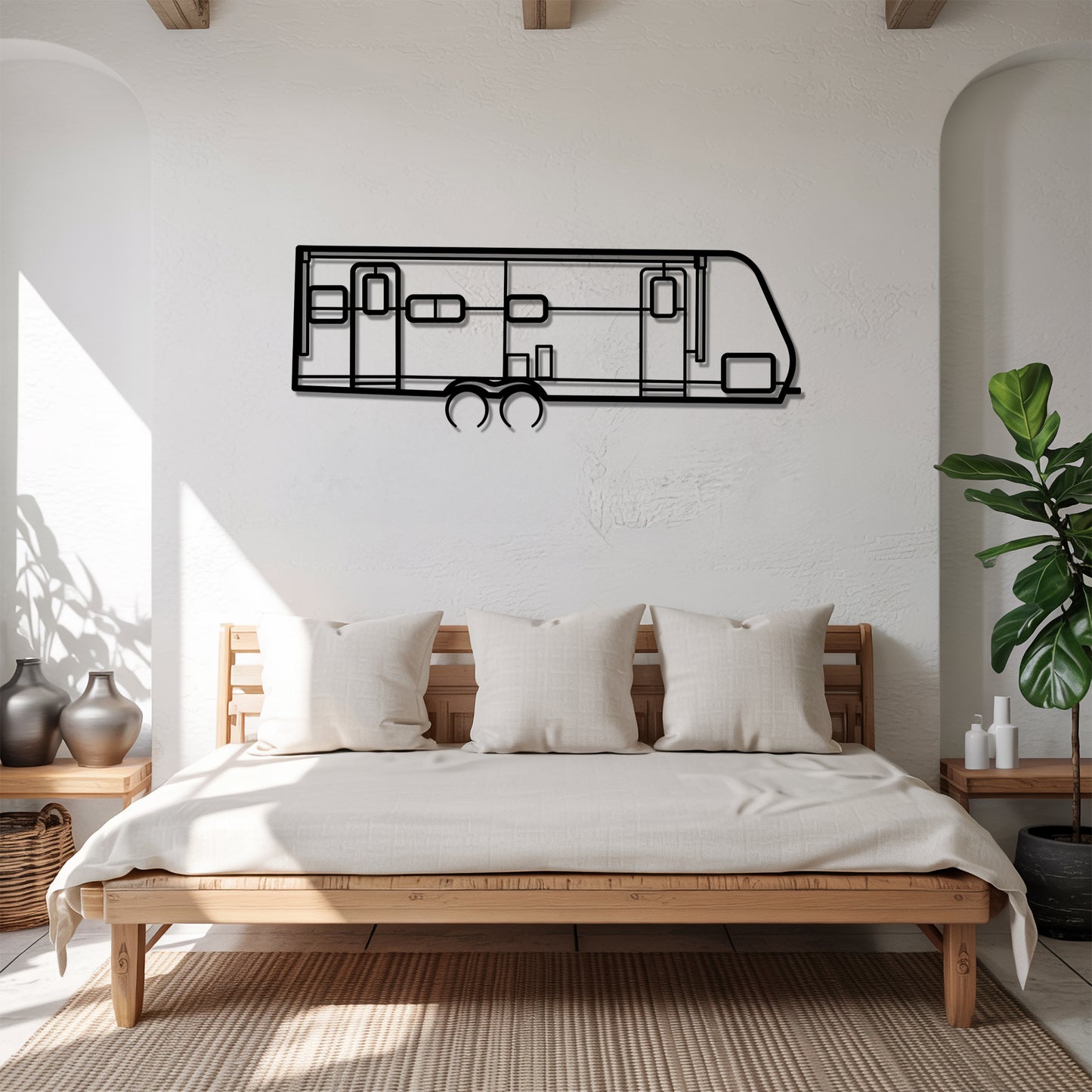 Imagine 2500RL - Camper/RV Silhouette - Motorhome Metal Wall Art - Laser-Cut Camping Decor - Road Trip Life