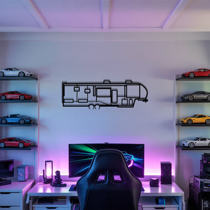 Solitude 310GK - Camper/RV Silhouette - Motorhome Metal Wall Art - Laser-Cut Camping Decor - Road Trip Life