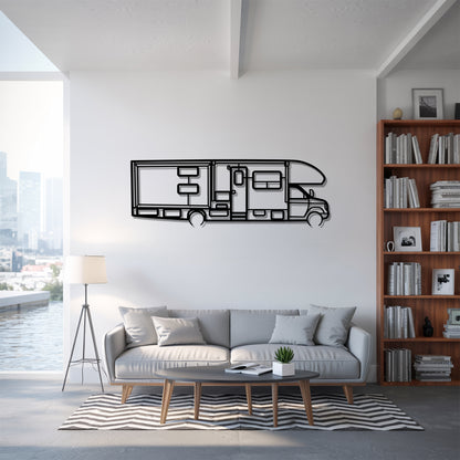 Greyhawk 31F - Camper/RV Silhouette - Motorhome Metal Wall Art - Laser-Cut Camping Decor - Road Trip Life