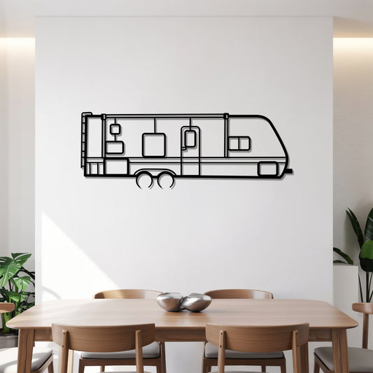Jay Flight 264BH - Camper/RV Silhouette - Motorhome Metal Wall Art - Laser-Cut Camping Decor - Road Trip Life
