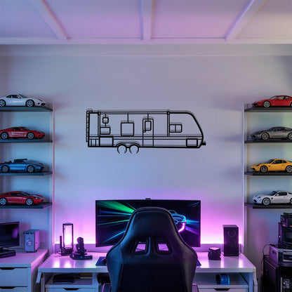 Jay Flight 264BH - Camper/RV Silhouette - Motorhome Metal Wall Art - Laser-Cut Camping Decor - Road Trip Life