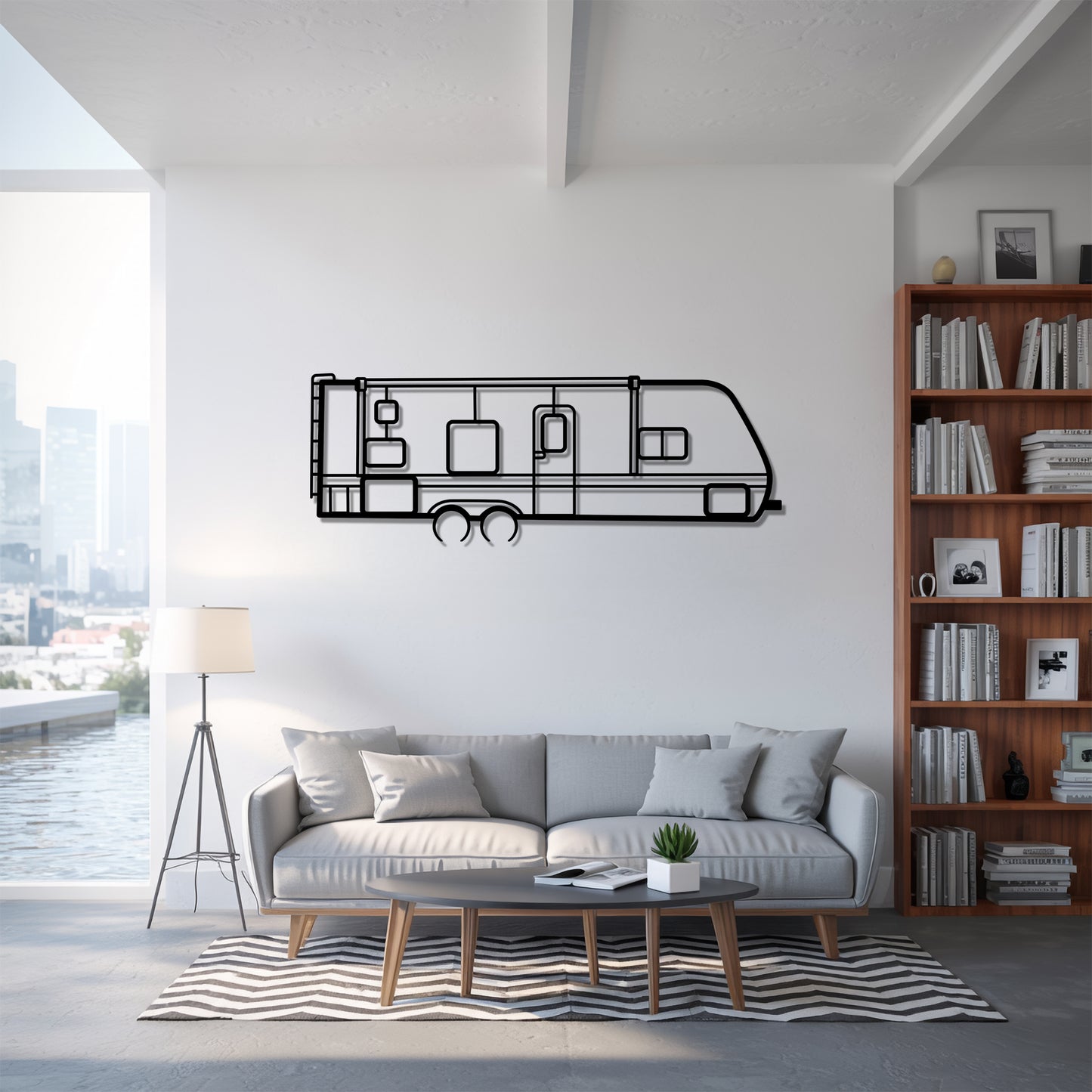 Jay Flight 264BH - Camper/RV Silhouette - Motorhome Metal Wall Art - Laser-Cut Camping Decor - Road Trip Life