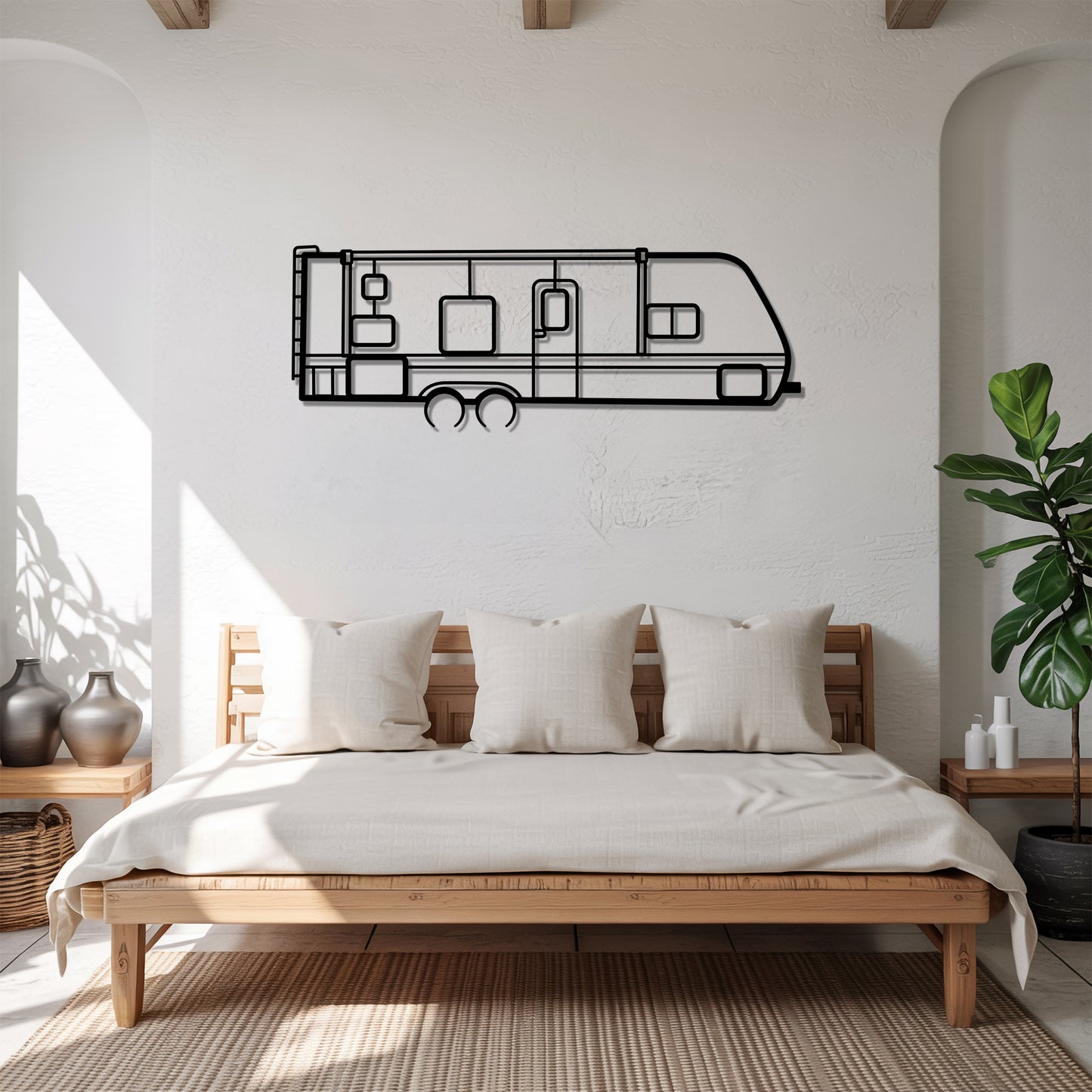 Jay Flight 264BH - Camper/RV Silhouette - Motorhome Metal Wall Art - Laser-Cut Camping Decor - Road Trip Life