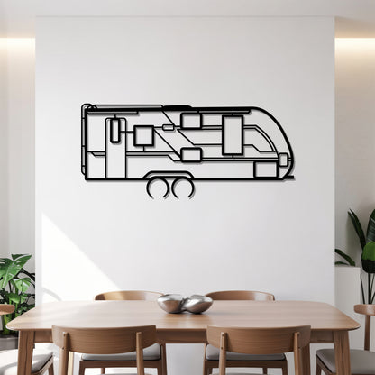 Lance 1995 - Camper/RV Silhouette - Motorhome Metal Wall Art - Laser-Cut Camping Decor - Road Trip Life