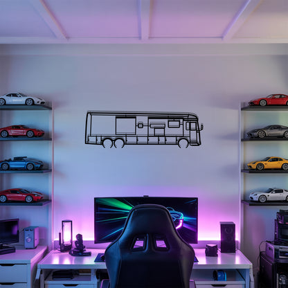 Dutch Star 4369 - Camper/RV Silhouette - Motorhome Metal Wall Art - Laser-Cut Camping Decor - Road Trip Life