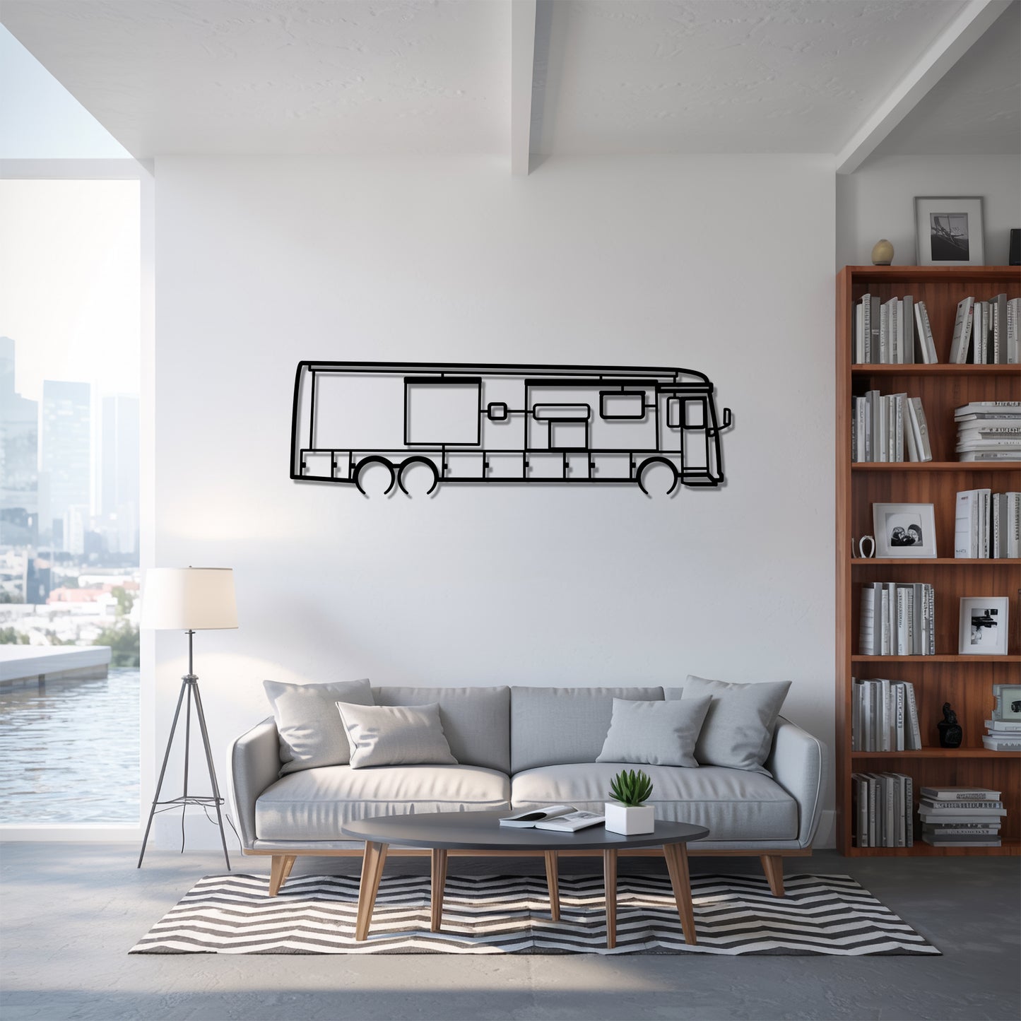 Dutch Star 4369 - Camper/RV Silhouette - Motorhome Metal Wall Art - Laser-Cut Camping Decor - Road Trip Life