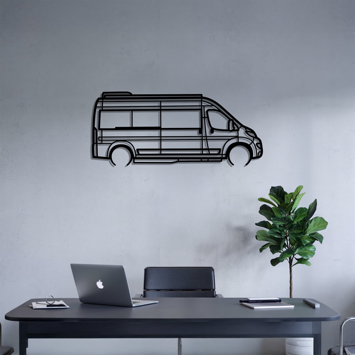 Zion - Camper/RV Silhouette - Motorhome Metal Wall Art - Laser-Cut Camping Decor - Road Trip Life
