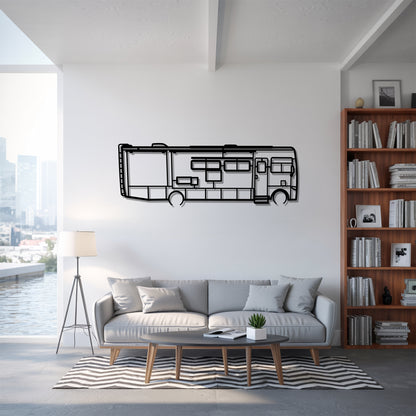 Allegro Open Road 34PA - Camper/RV Silhouette - Motorhome Metal Wall Art - Laser-Cut Camping Decor - Road Trip Life