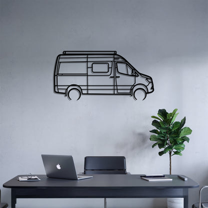 Revel 44E - Camper/RV Silhouette - Motorhome Metal Wall Art - Laser-Cut Camping Decor - Road Trip Life