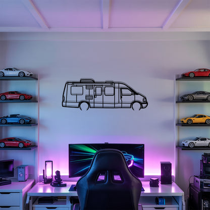 Rialta VR6 - Camper/RV Silhouette - Motorhome Metal Wall Art - Laser-Cut Camping Decor - Road Trip Life