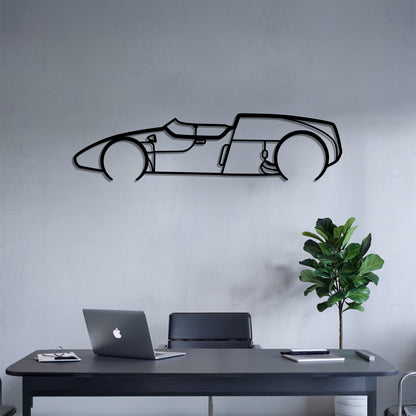 1959 T51 F1 - Grand Prix-Style Racing Car Silhouette - Minimalist Metal Wall Art - Laser-Cut Steel Decor
